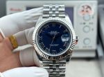 Rolex Datejust 3235 Movement 41mm 72h Roman Numerals Markers Dark Blue Face Watch